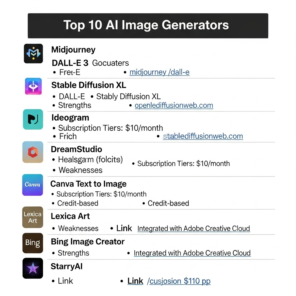 Top AI Image Generators in 2025: Strengths, Weaknesses, and Pricing
